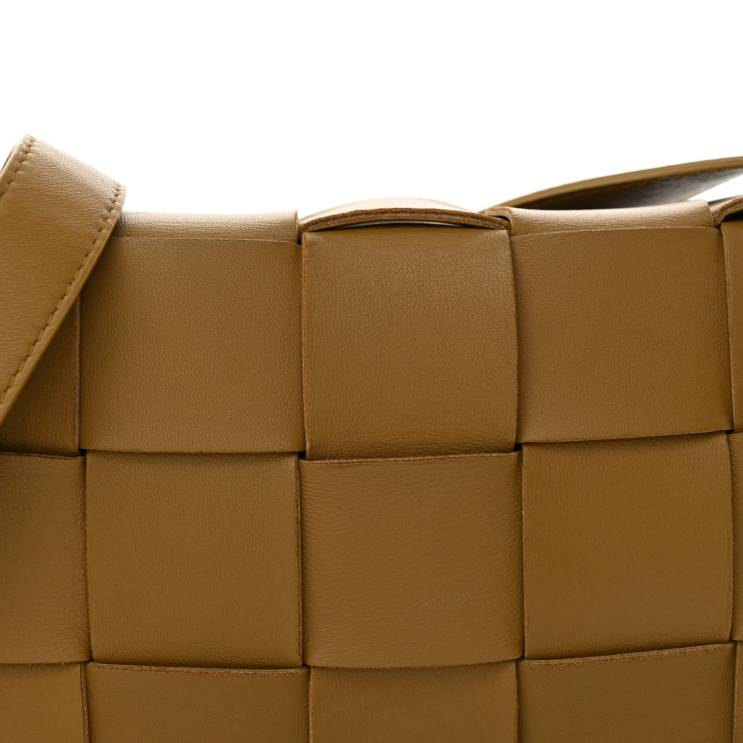 Lambskin Maxi Intrecciato Cassette Crossbody Bag Acorn