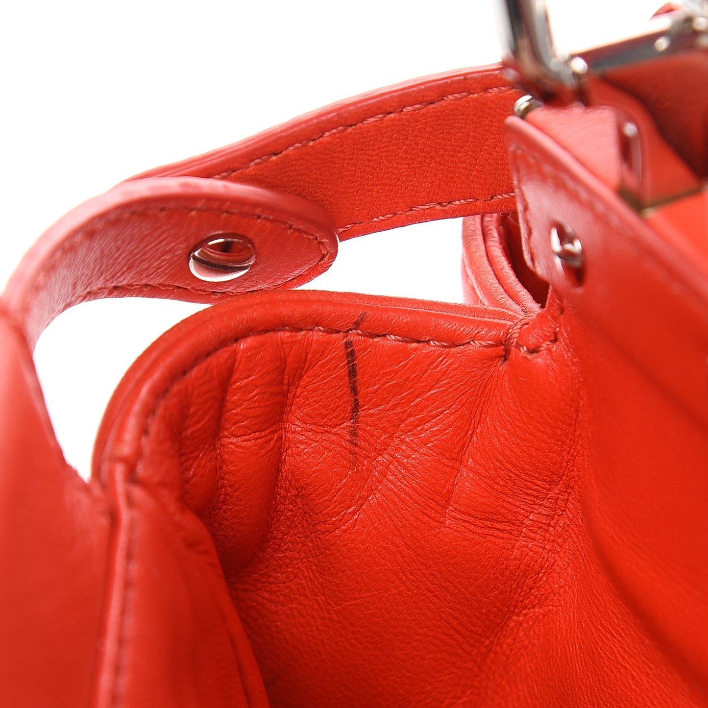 Nappa Mini Peekaboo Iconic Satchel Papavero