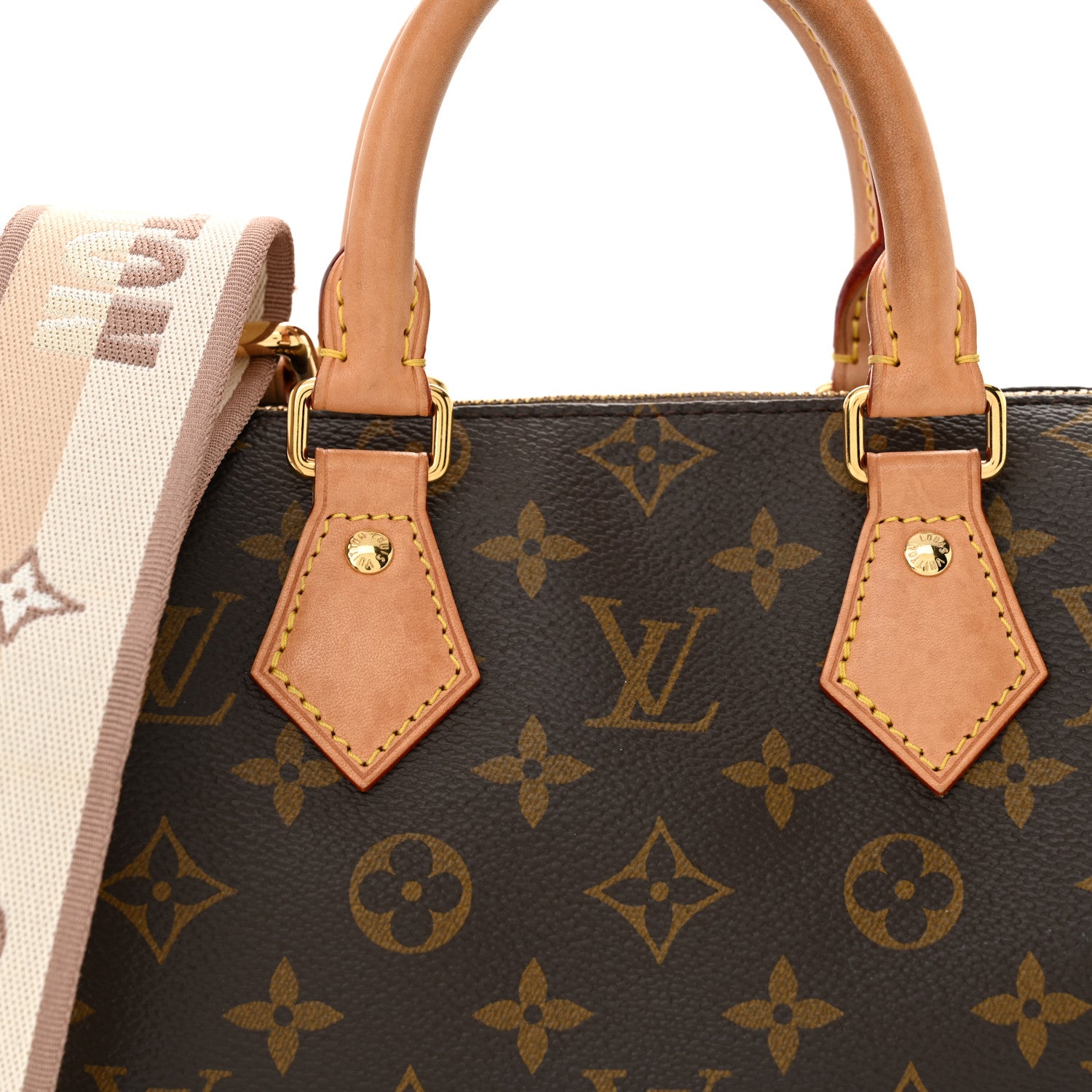 Louis Vuitton Monogram Speedy Bandouliere 20 Beige 7 of 12