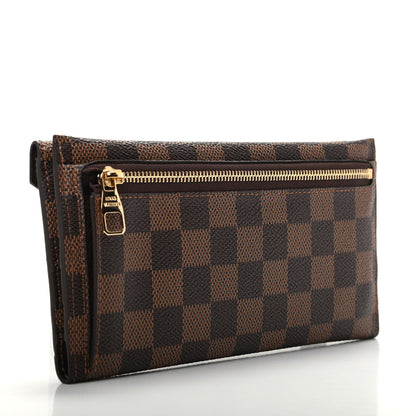Louis Vuitton Damier Ebene Long Origami Wallet 3 of 8