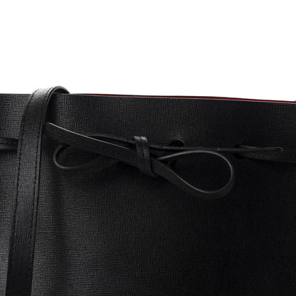 Mansur Gavriel Saffiano Mini Bucket Bag Black Flamma 14 of 15