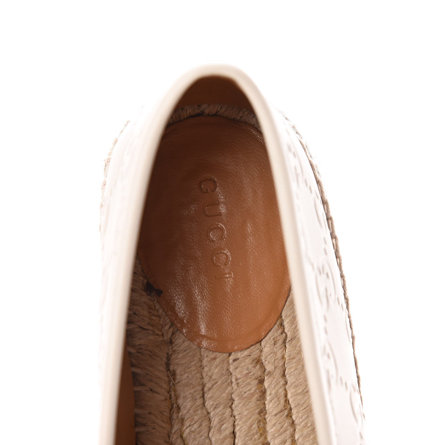 Guccissima Signature Espadrilles 38 Mystic White