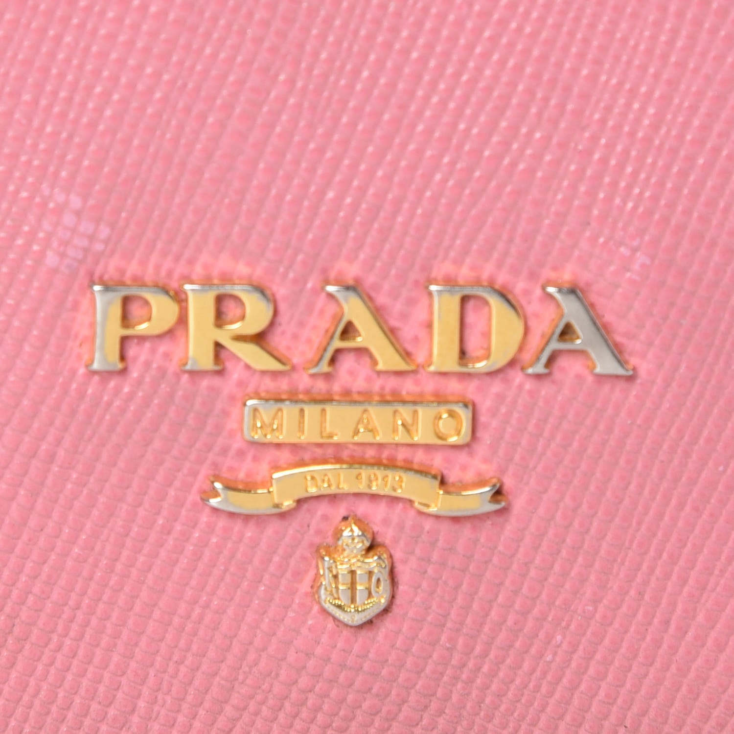 Prada Saffiano Metal Compact Snap Bi-Fold Wallet Petalo 8 of 11