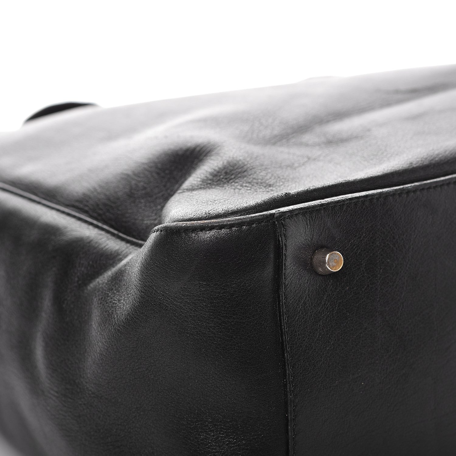 Prada Soft Calf Shopping Tote Black 10 of 13