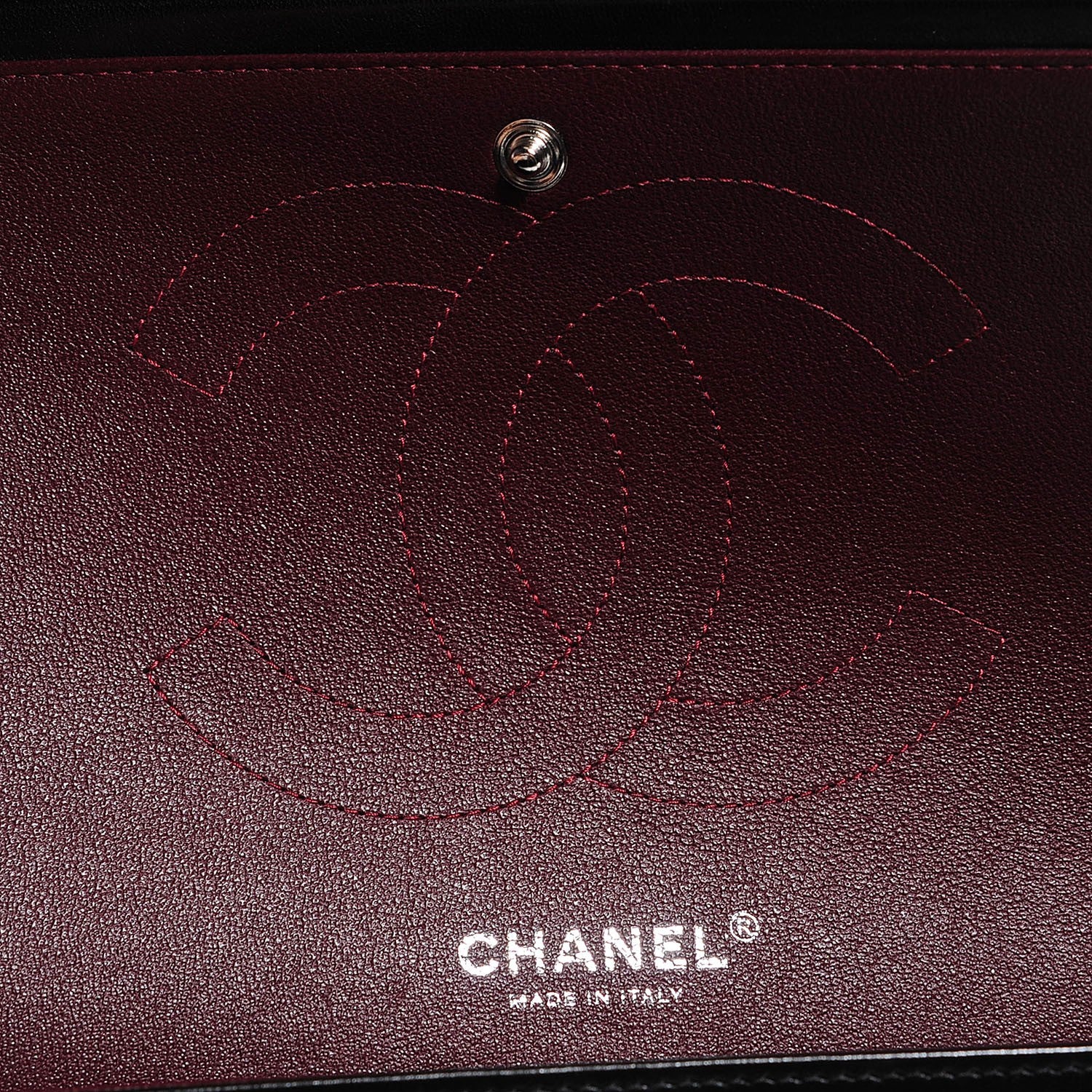 Chanel Lambskin Quilted Jumbo Double Flap Black 6 of 9