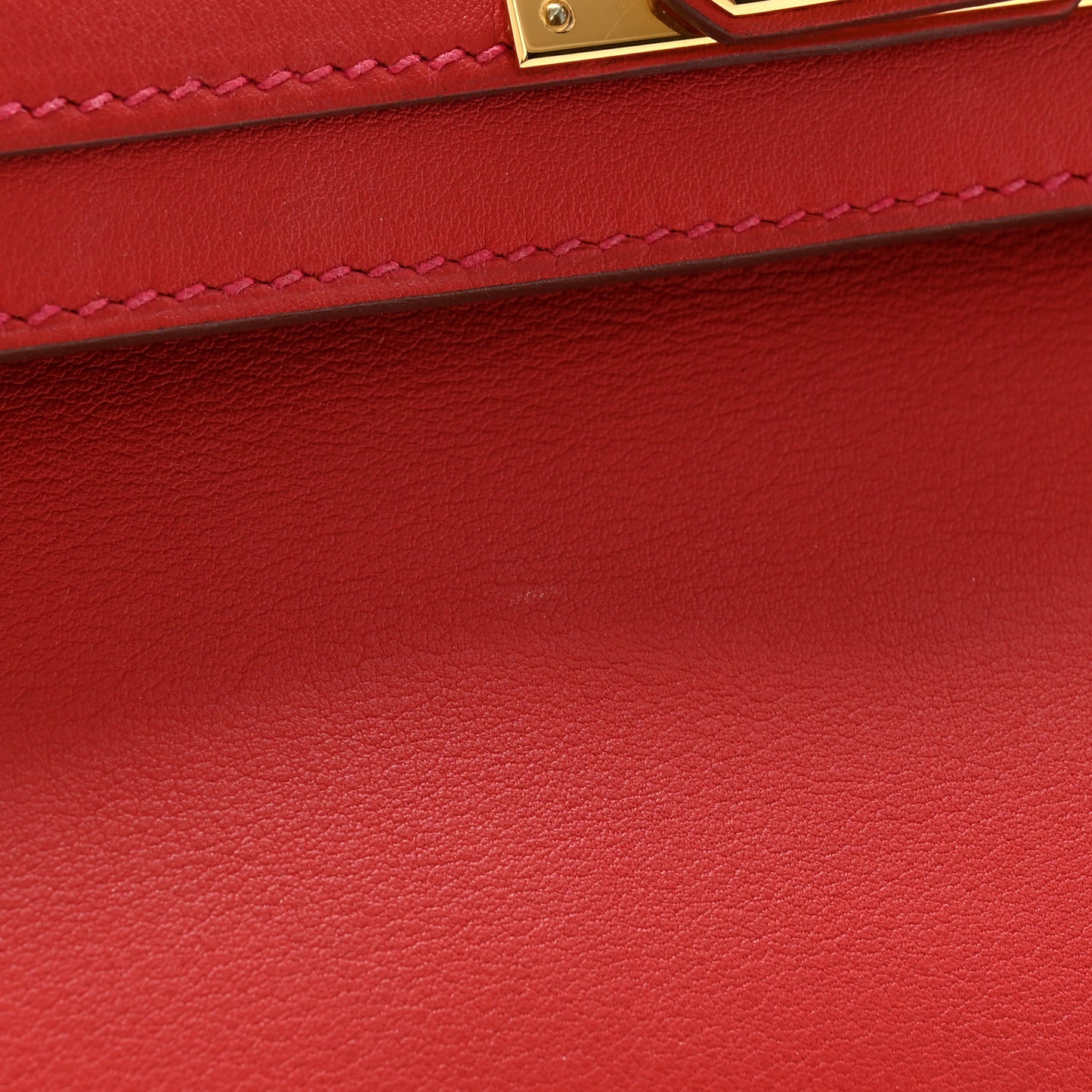 Swift Kelly Cut Clutch Pochette Vermillion