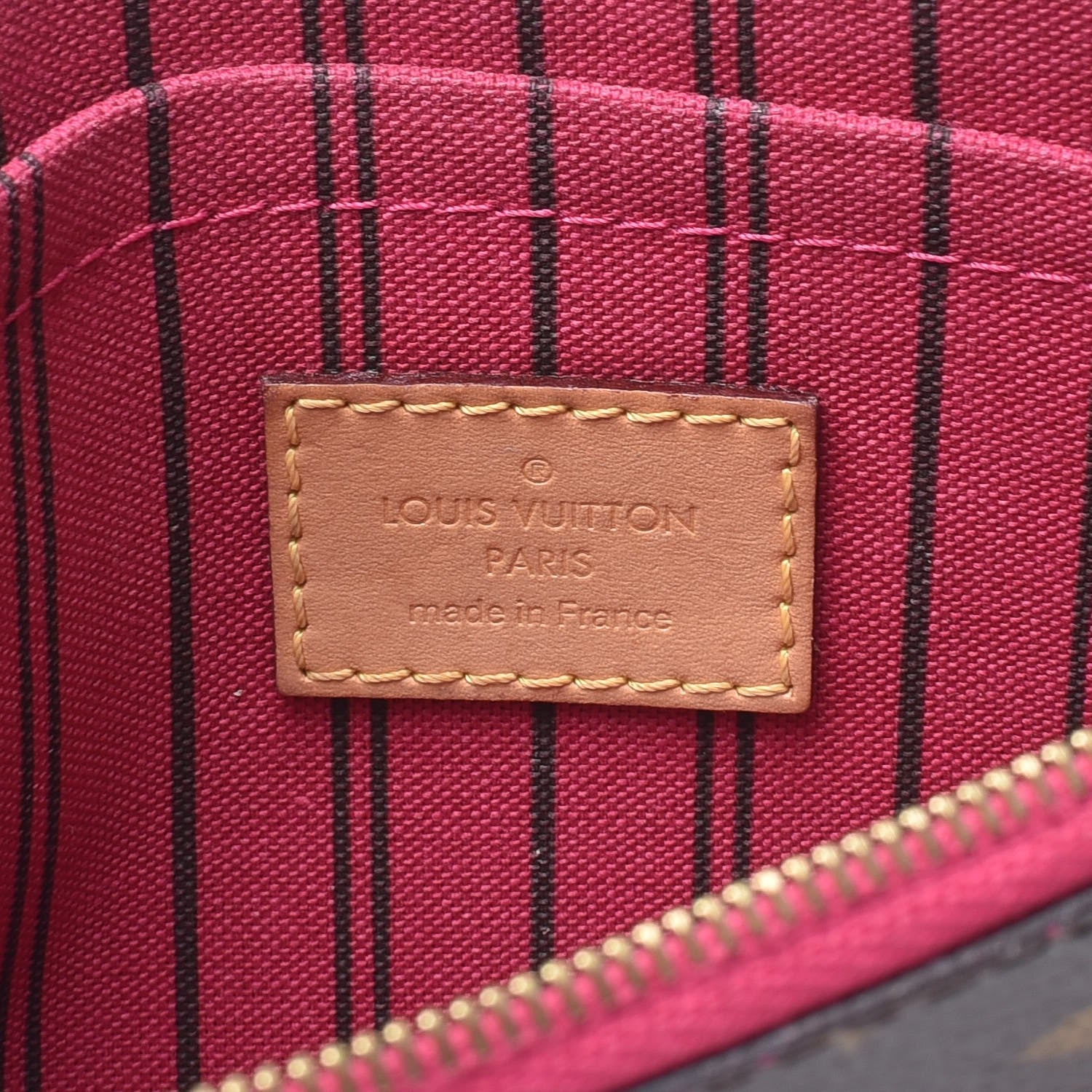 Louis Vuitton Monogram Neverfull MM GM Pochette Pivoine 6 of 7
