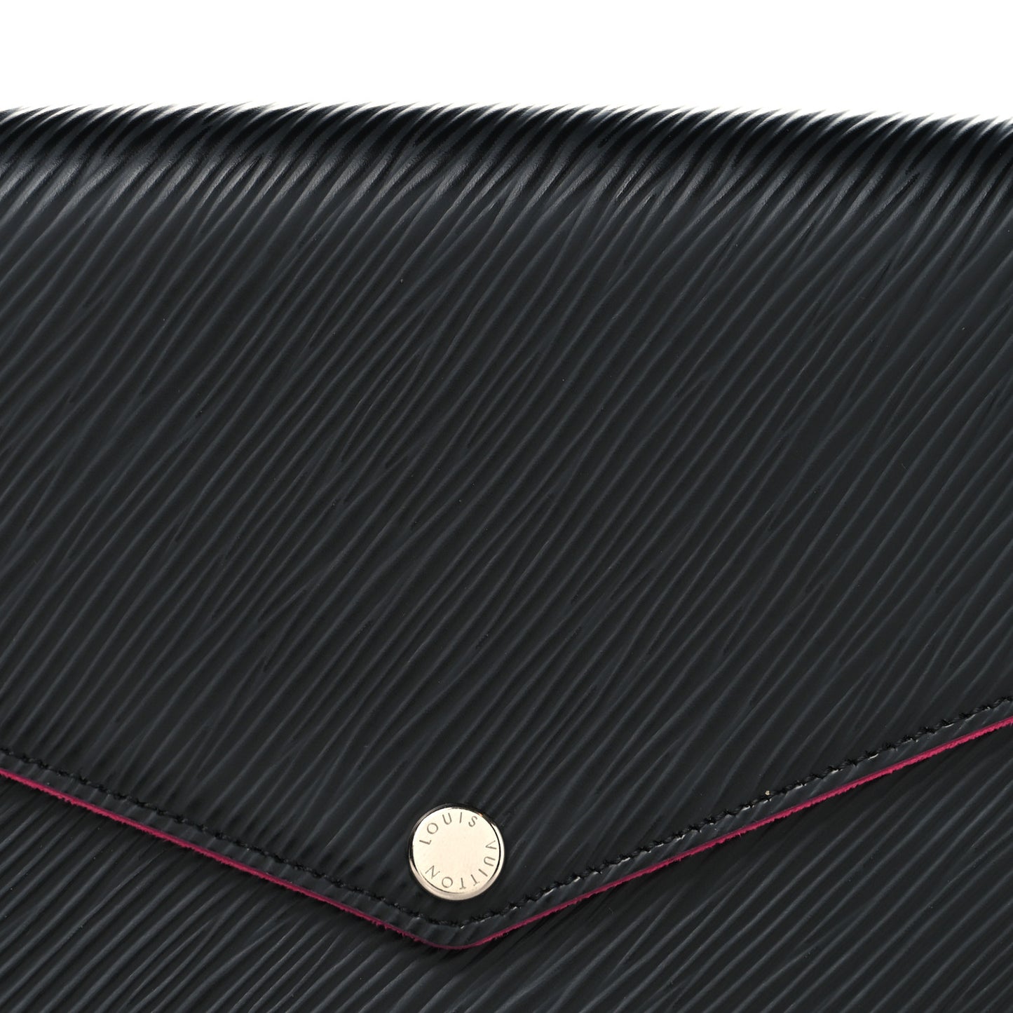 Epi Pochette Felicie Black Hot Pink