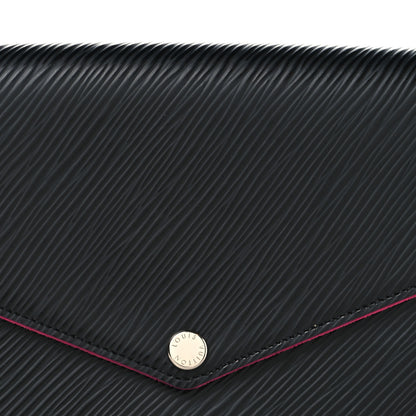 Louis Vuitton Epi Pochette Felicie Black Hot Pink 7 of 10