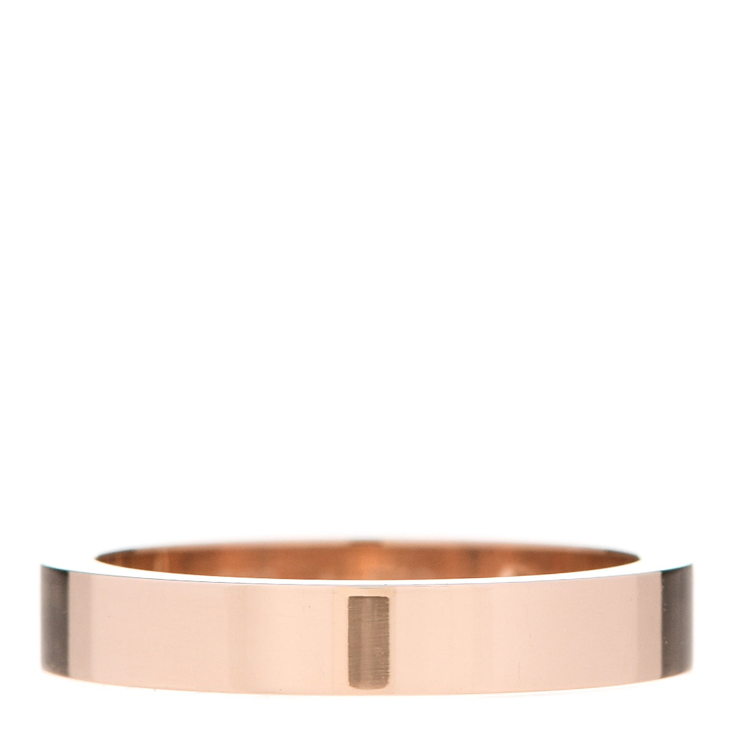 18K Pink Gold Diamond 3mm C De Cartier Wedding Band Ring 46 3.75