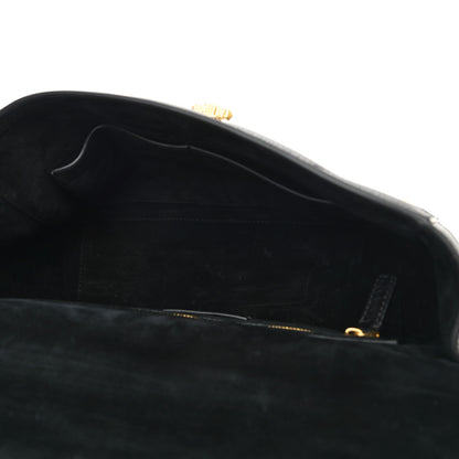 Valentino Garavani Nappa Large Roman Stud Shoulder Bag Black 4 of 8