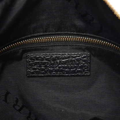 Burberry Signature Grain Calfskin Medium Hobo Black 6 of 9