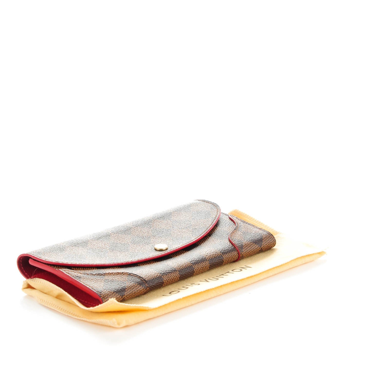 Louis Vuitton Damier Ebene Caissa Wallet Cherry 4 of 6