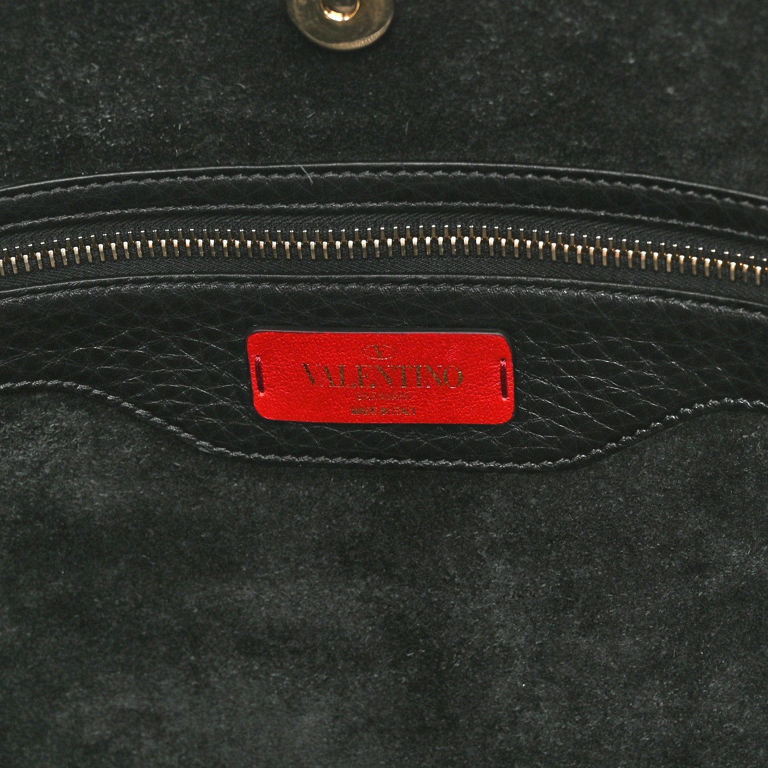 Valentino Garavani Grained Calfskin Rockstud Shoulder Tote Black 6 of 9
