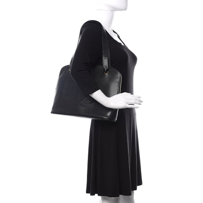 Chanel Caviar Large CC Shoulder Bag Black 2 of 12