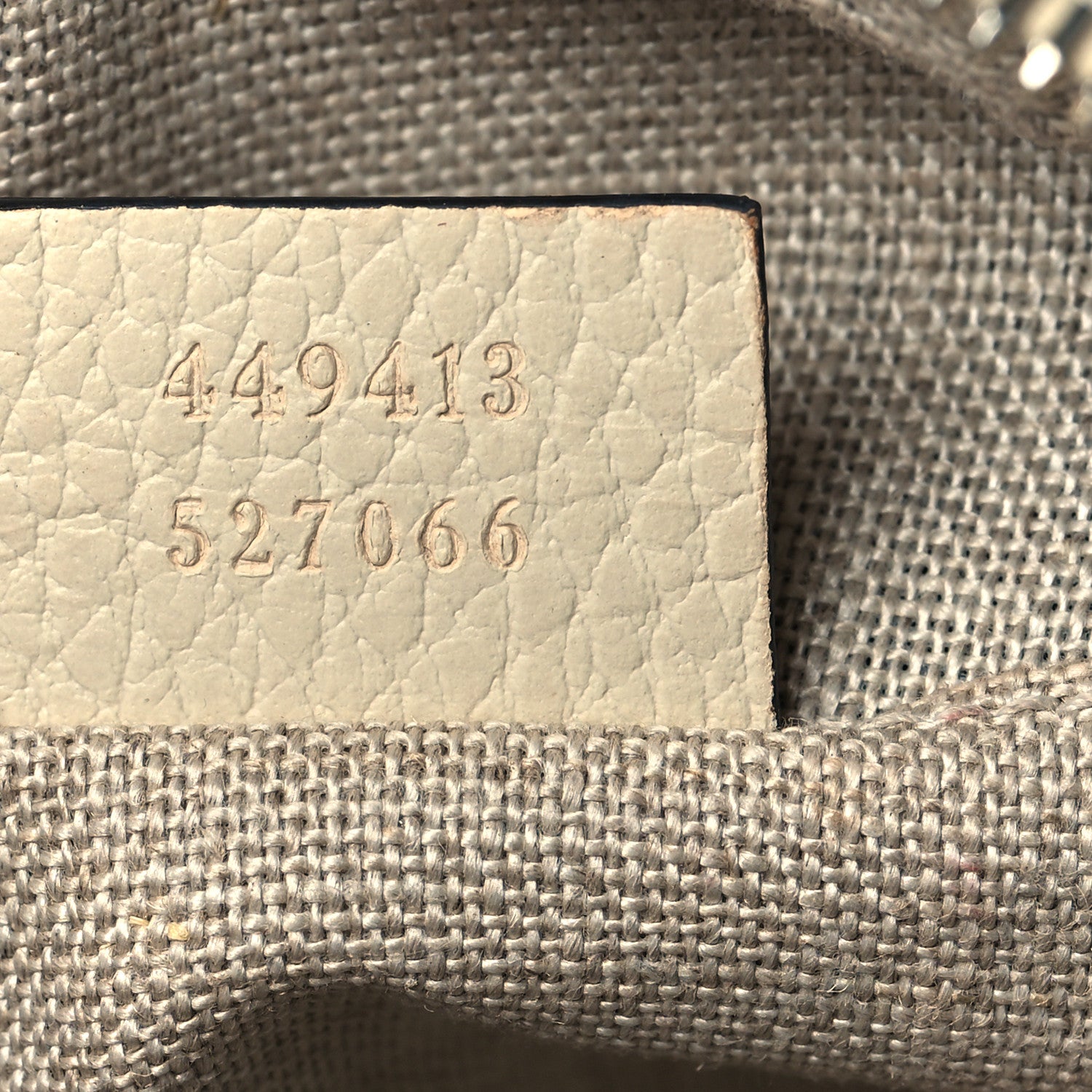 Gucci Monogram Dollar Calfskin Mini Bree Messenger Bag Beige Ebony Avoire 7 of 17