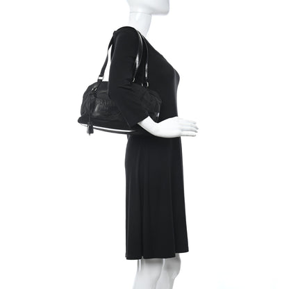 Prada Tessuto Nylon Spazzolato Logo Tote Black 2 of 10