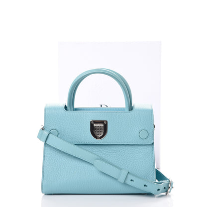 Christian Dior Bullcalf Mini Diorever Flap Sky Blue 9 of 9