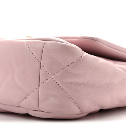 Chanel Lambskin Quilted Medium Chanel 19 Flap Light Pink 11 of 12