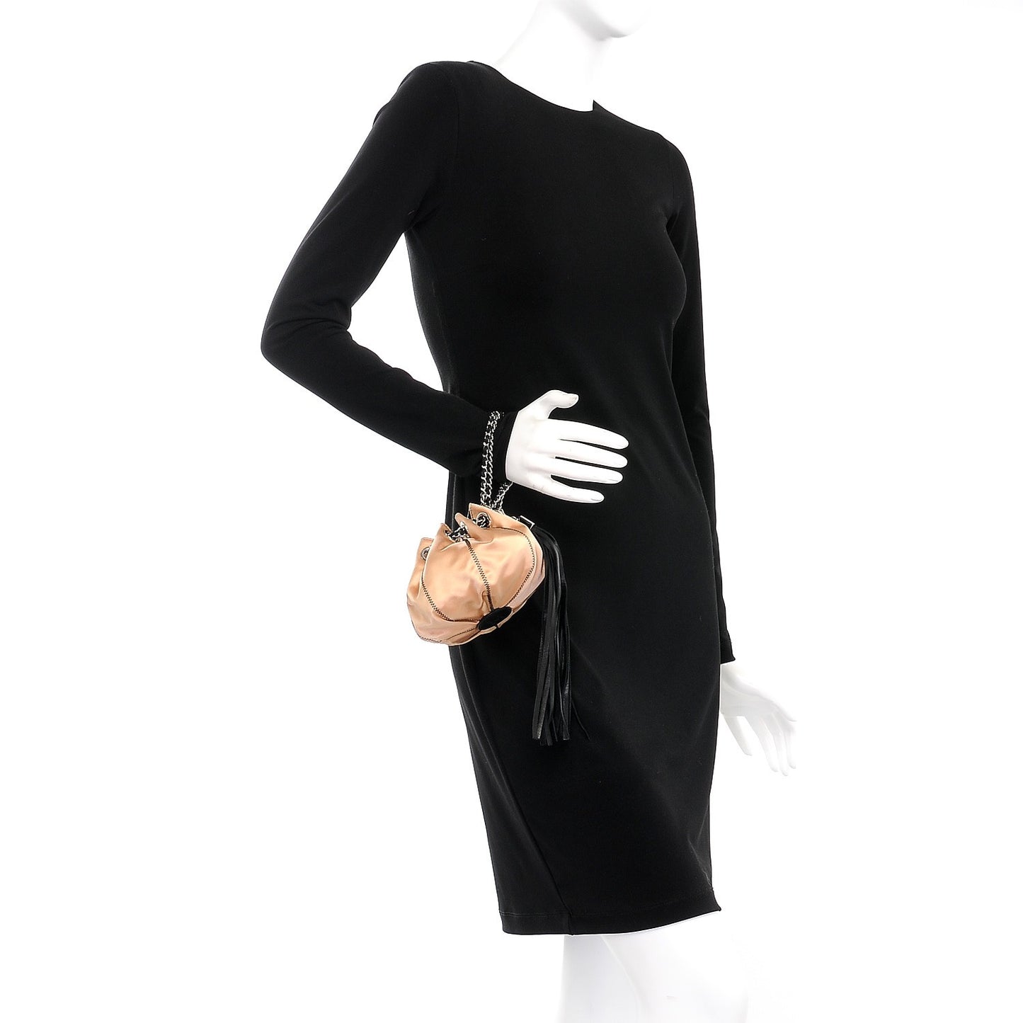 Lambskin Satin Reversible Mini Sac Cordon Black