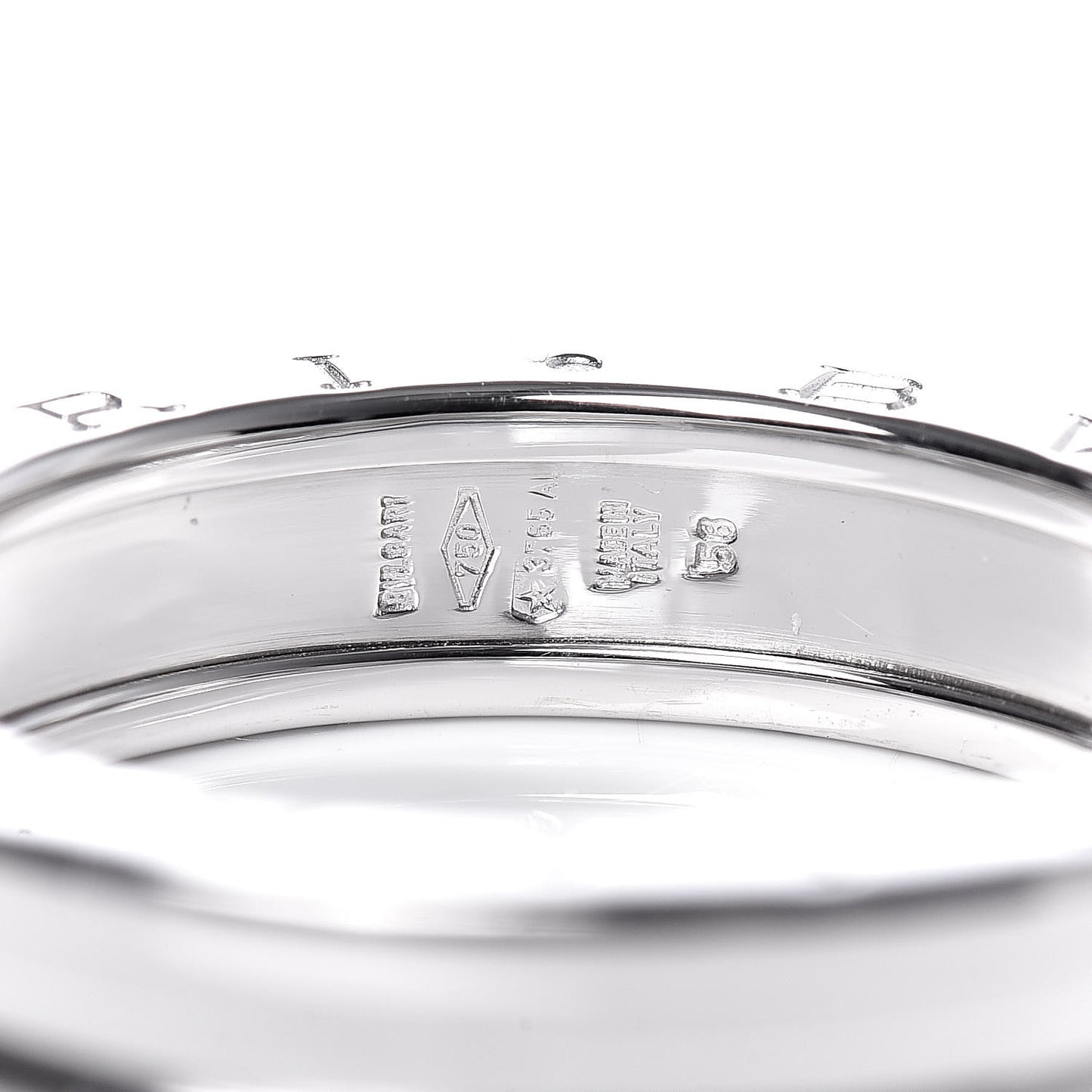 18K White Gold B.Zero1 One-Band Ring 56 7.5