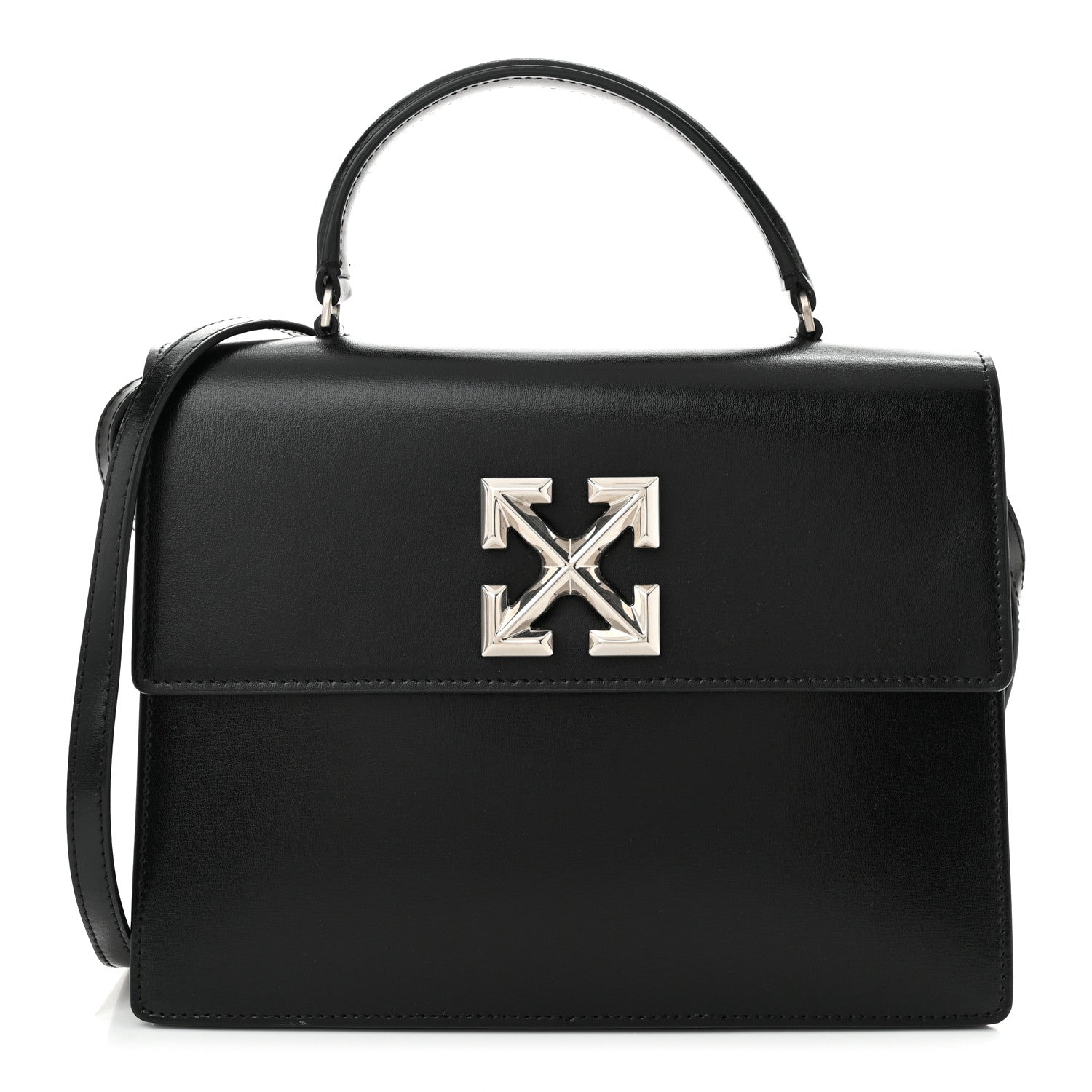 Off-White Calfskin 2.8 Jitney Bag Black 1 of 9