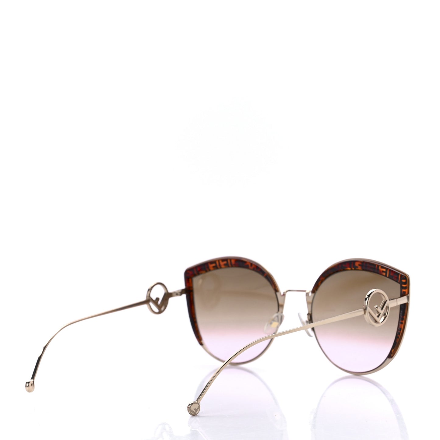 Metal Acetate F is Fendi FF Cat Eye Sunglasses FF 0290/S Gold