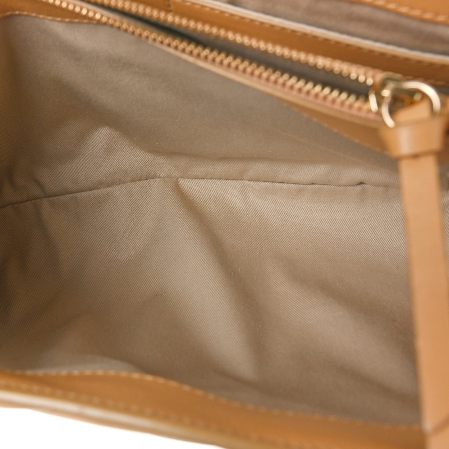 Smooth Calfskin Quilted Small Faye Day Shoulder Bag Bleached Brown