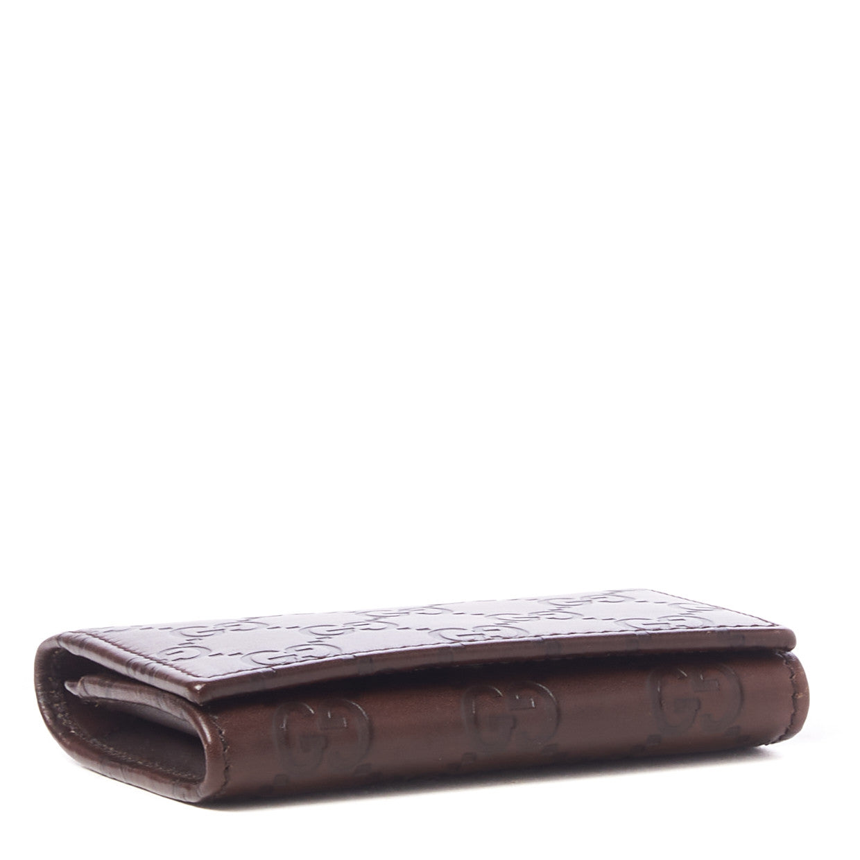 Guccissima Card Case Brown