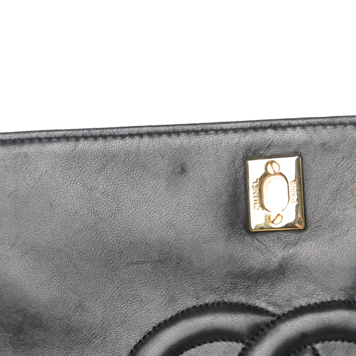 Chanel Lambskin Quilted CC Flap Shoulder Bag Black 14 of 18