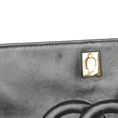 Chanel Lambskin Quilted CC Flap Shoulder Bag Black 14 of 18