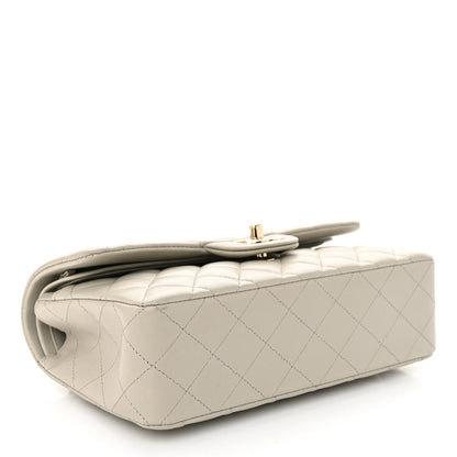 Chanel Lambskin Quilted Small Double Flap Grey 4 of 10