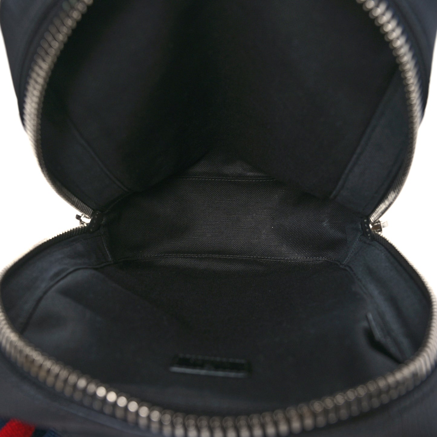 GG Supreme Monogram Web Belt Bag Black Grey