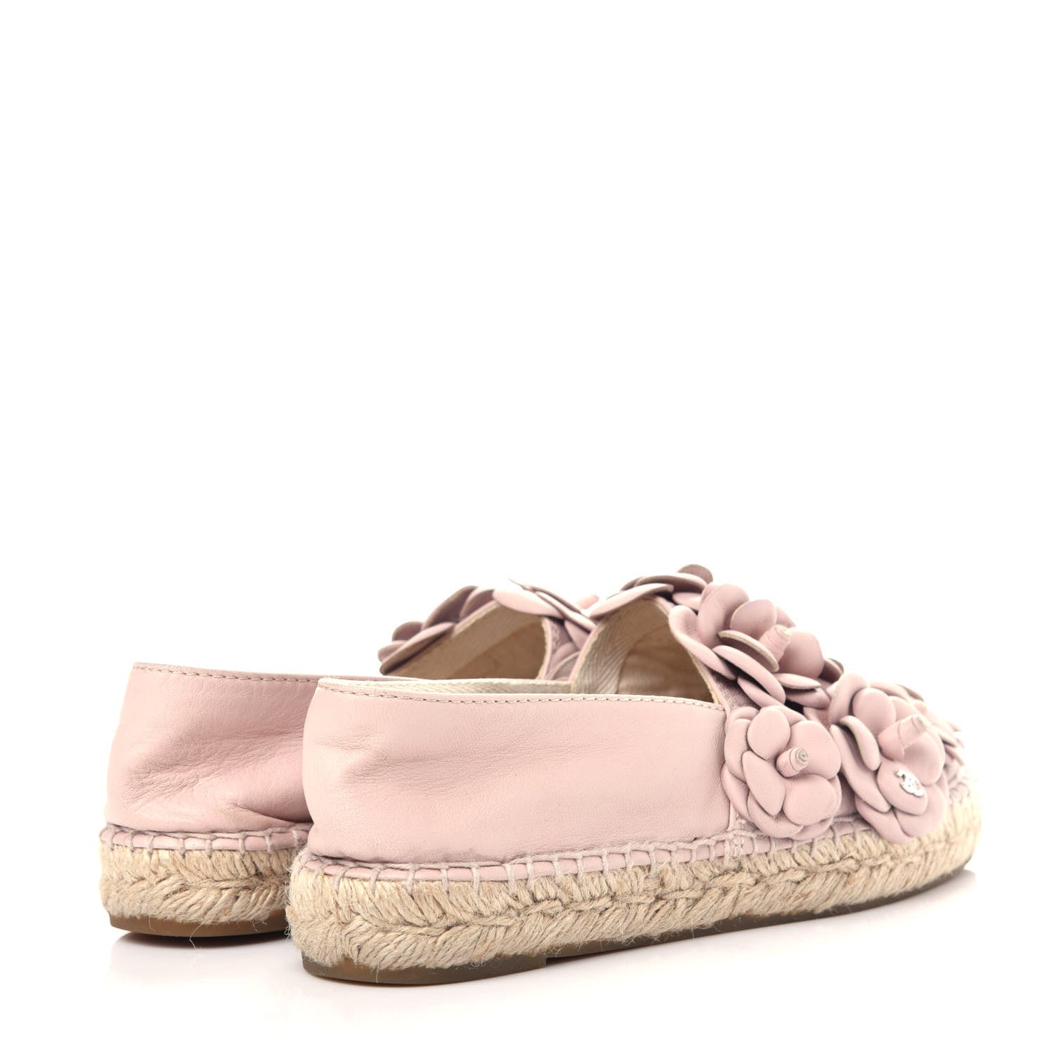 Chanel Lambskin Camellia CC Espadrilles 36 Pink 4 of 10