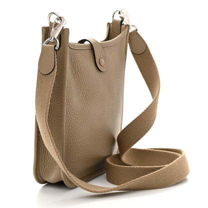 Hermes Taurillon Clemence Evelyne TPM Beige Marfa 3 of 11
