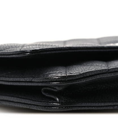 Chanel Caviar Quilted Wallet on Chain WOC Black 10 of 12