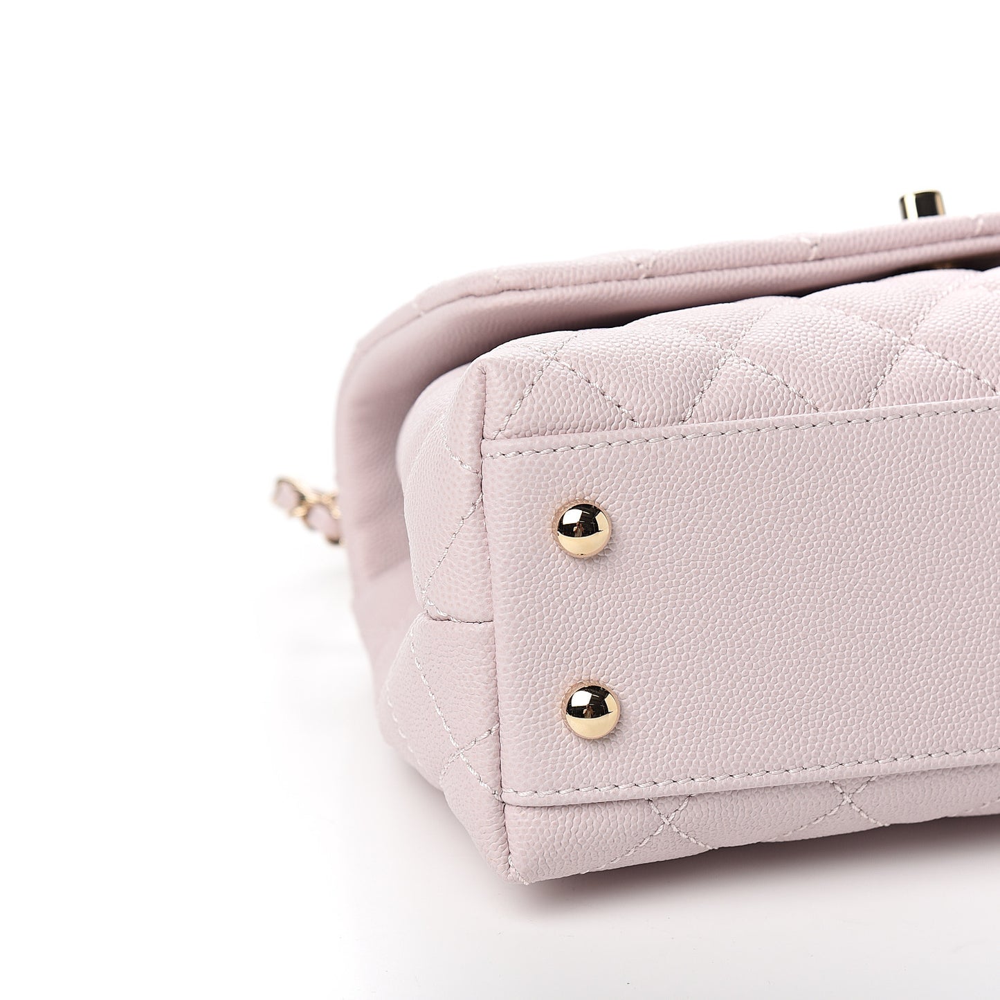 Caviar Quilted Mini Coco Handle Flap Lilas Lilac