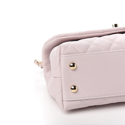 Chanel Caviar Quilted Mini Coco Handle Flap Lilas Lilac 6 of 9