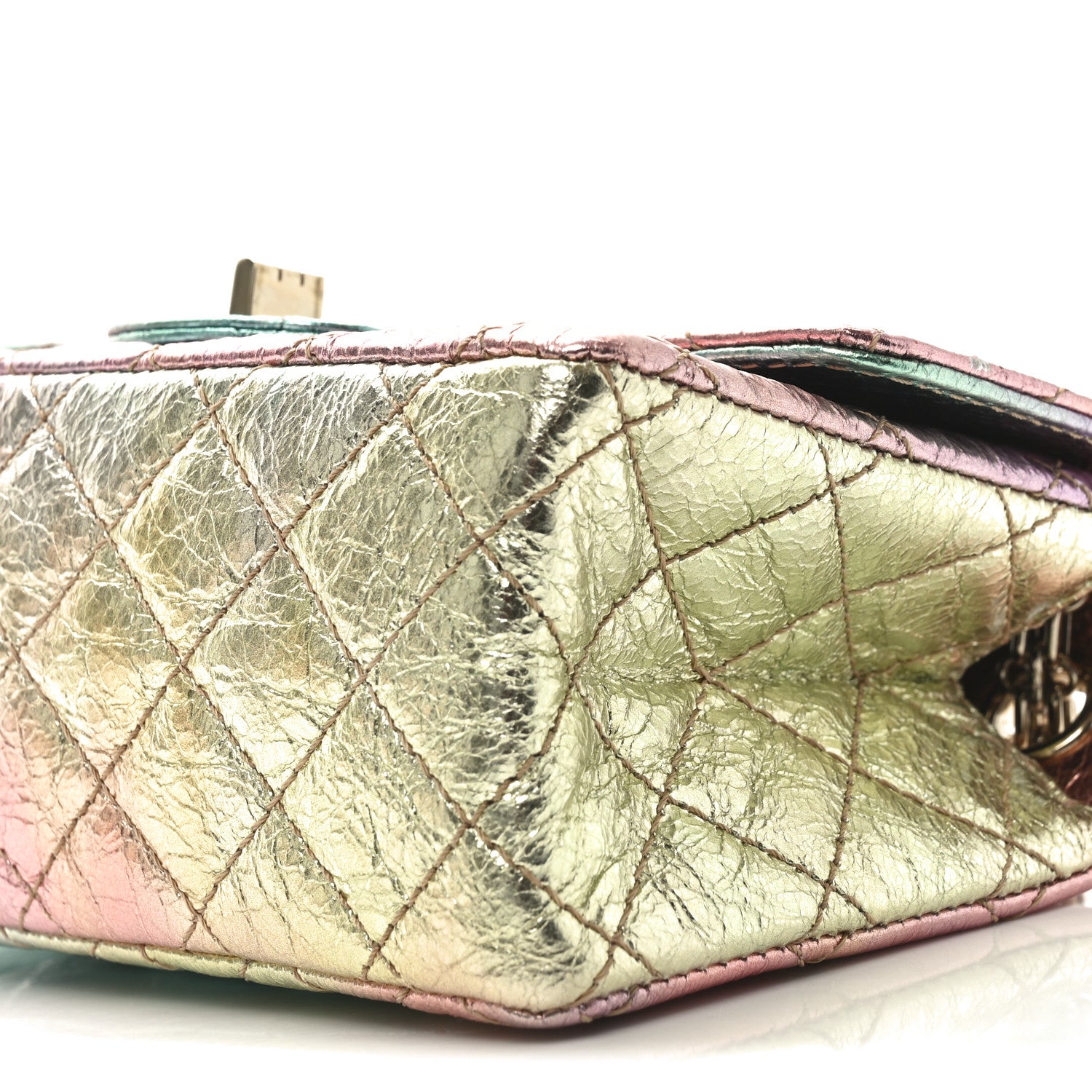 Chanel Metallic Goatskin Quilted Mini 2.55 Reissue Flap Multicolor 10 of 10