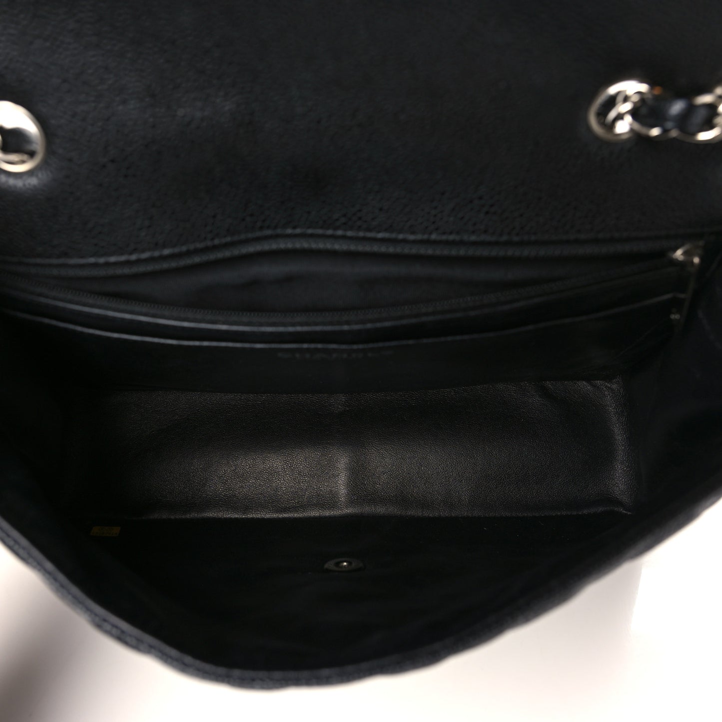 Caviar Quilted Jumbo Single Flap Black