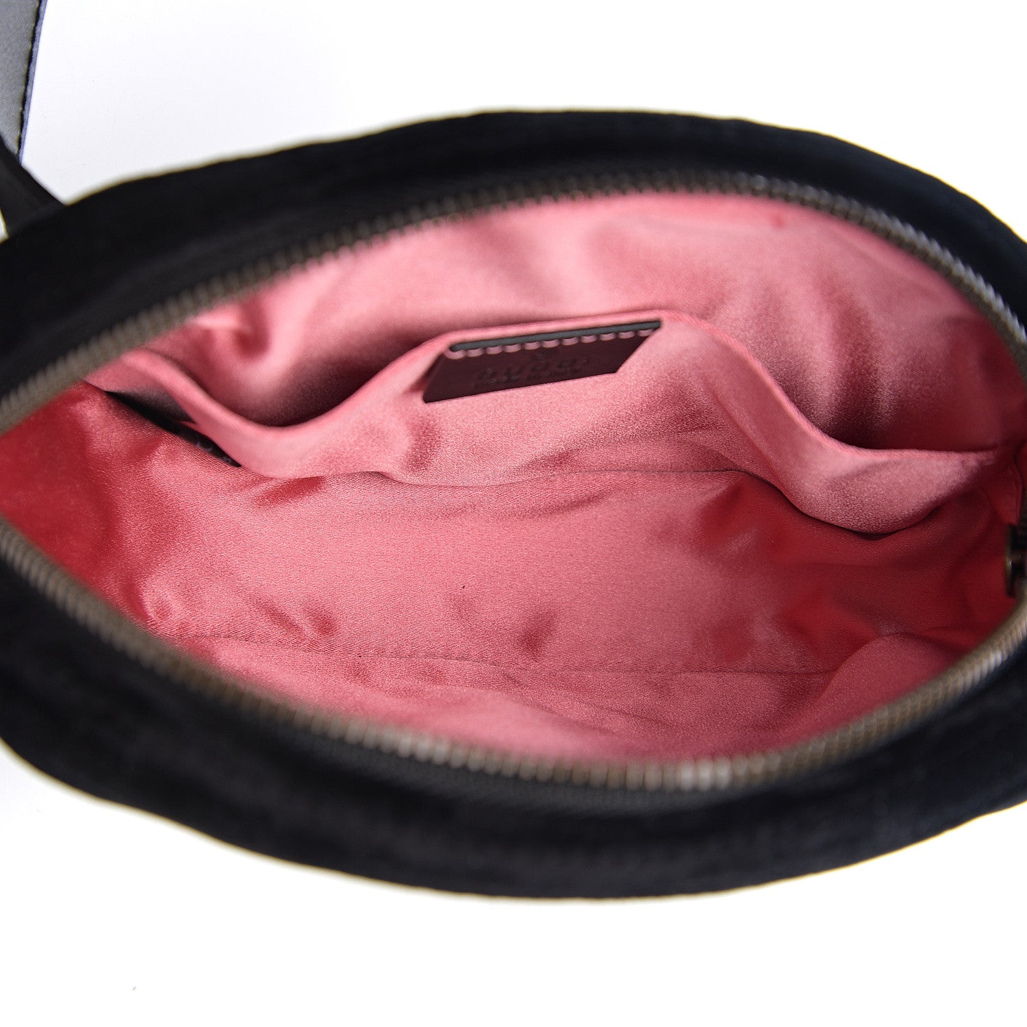 Gucci Velvet Matelasse Crystal Star GG Marmont Belt Bag 85 34 Black 4 of 9