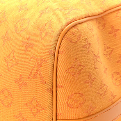 Louis Vuitton Denim Monogram Keepall Bandouliere 50 Ocre 9 of 9