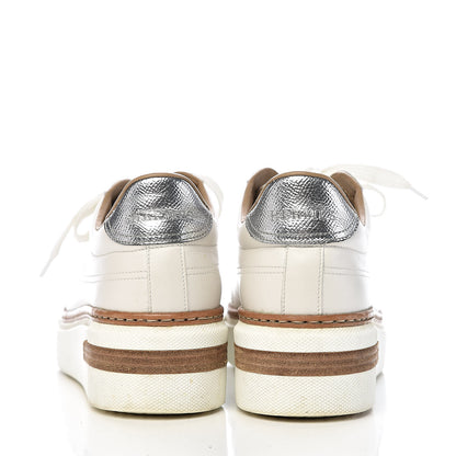 Hermes Calfskin Polo Sneakers 36.5 White 13 of 14