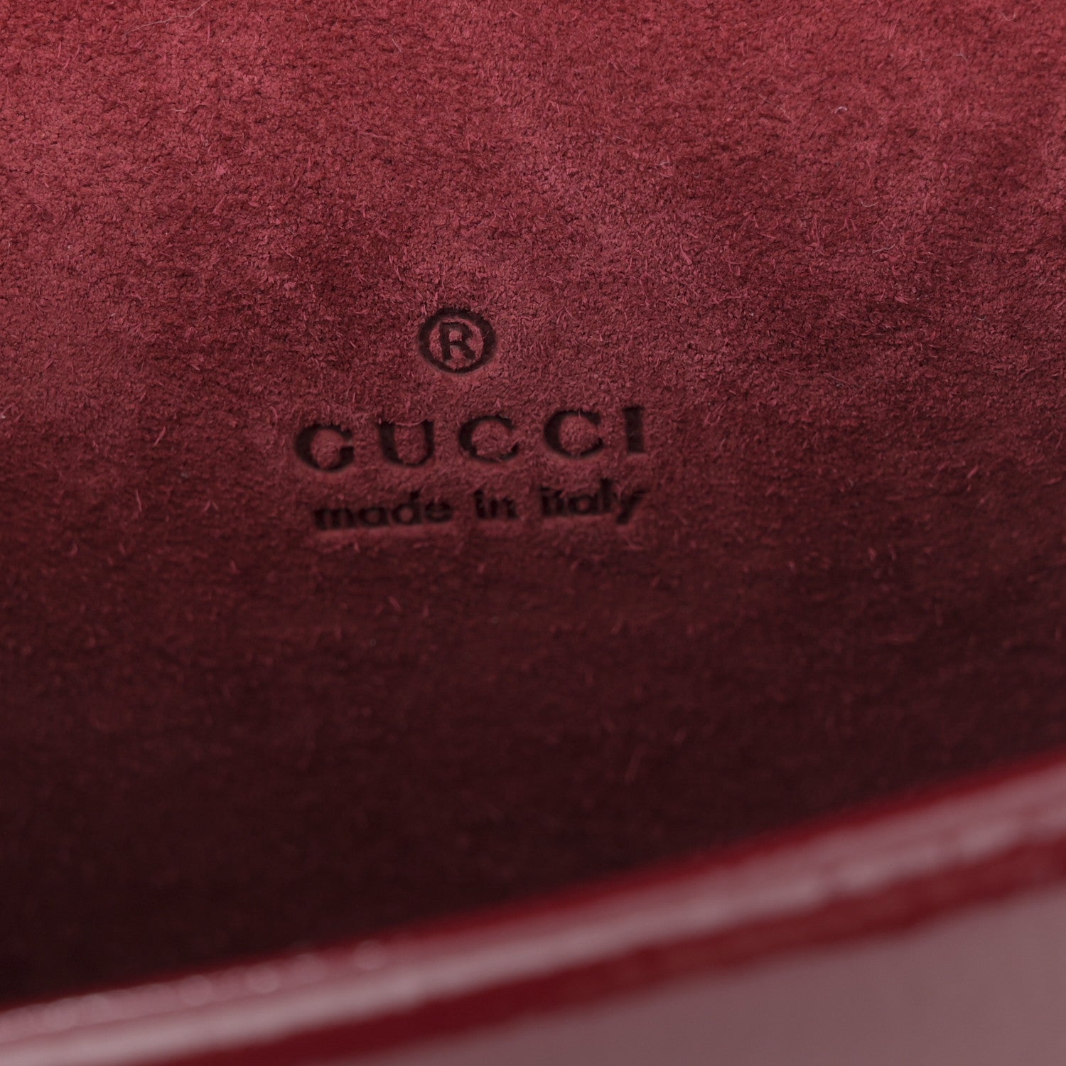 Gucci Crinkled Patent Super Mini Dionysus Shoulder Bag Rosso Ancora Red 6 of 10