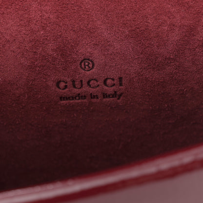 Gucci Crinkled Patent Super Mini Dionysus Shoulder Bag Rosso Ancora Red 6 of 10