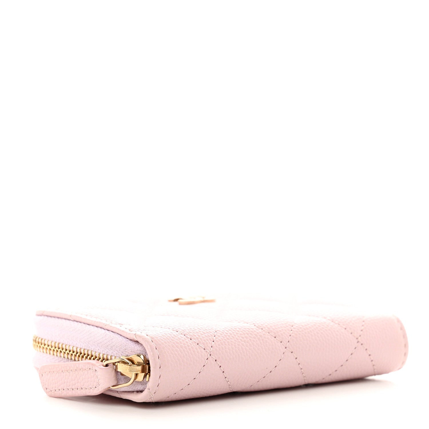 Chanel Caviar Quilted Zip Coin Purse Light Pink 4 of 8