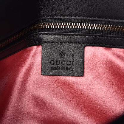 Gucci Velvet Matelasse Marquise Crystals Embroidered Small GG Marmont Shoulder Bag Black 8 of 10