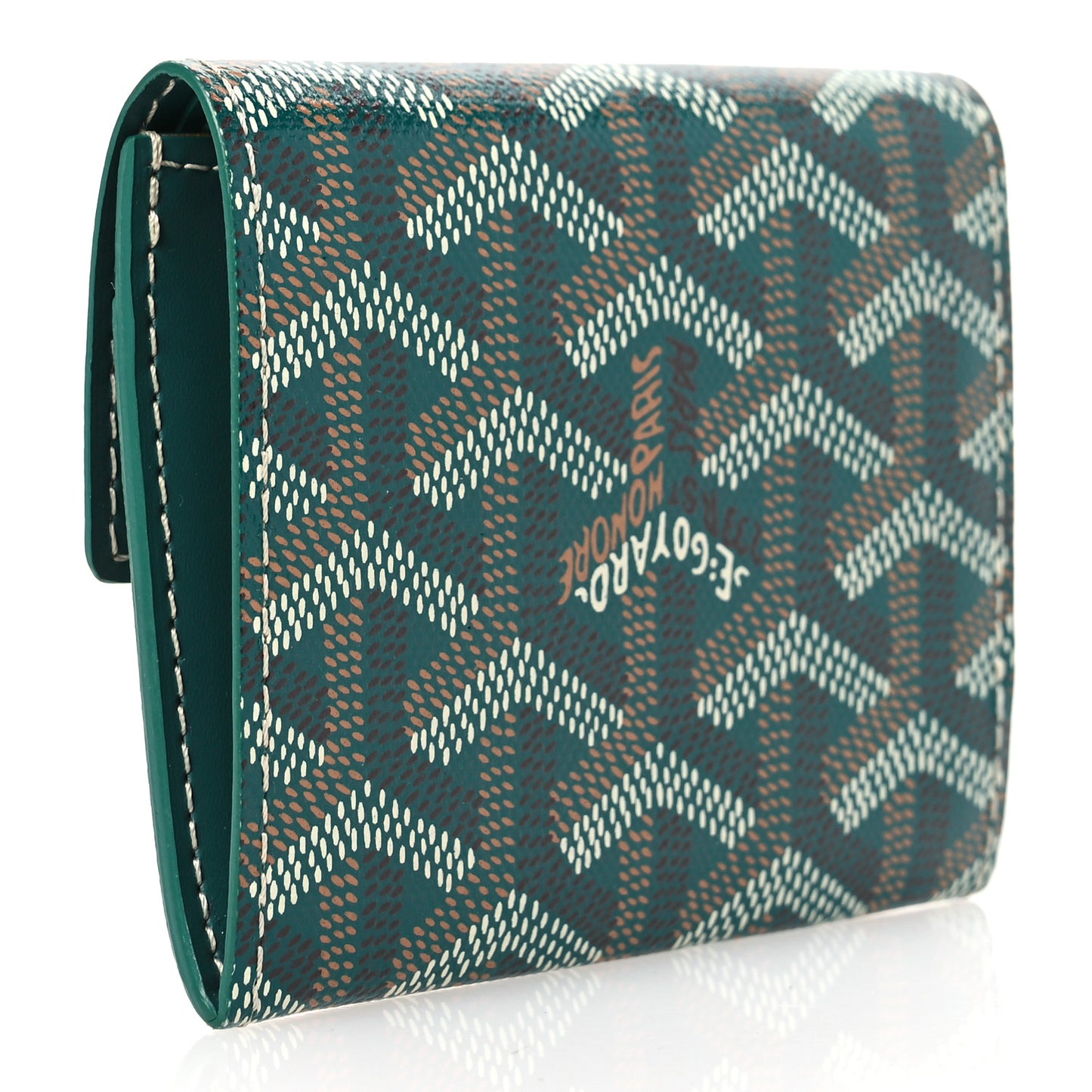 Goyardine Marigny Coin Purse Wallet Green