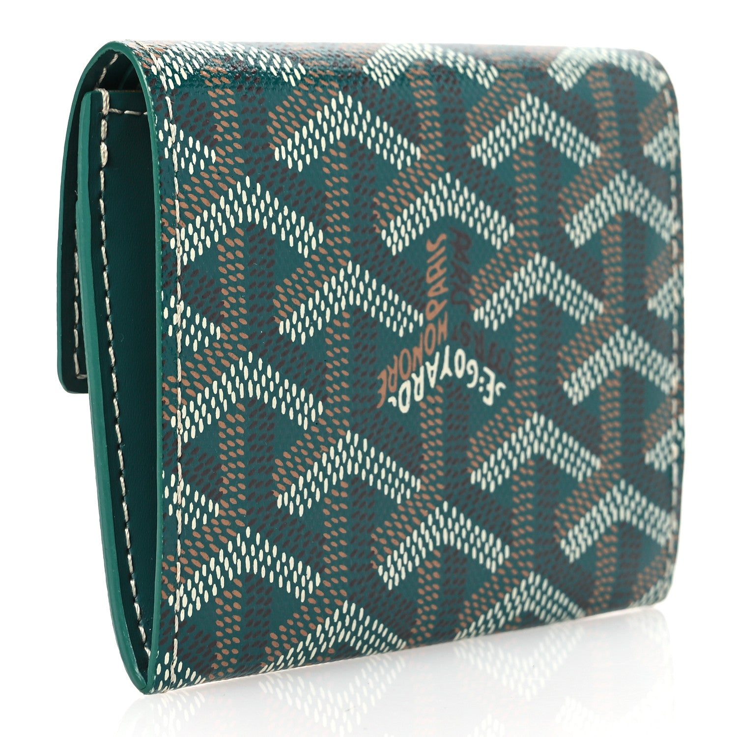 Goyard Goyardine Marigny Coin Purse Wallet Green 3 of 10