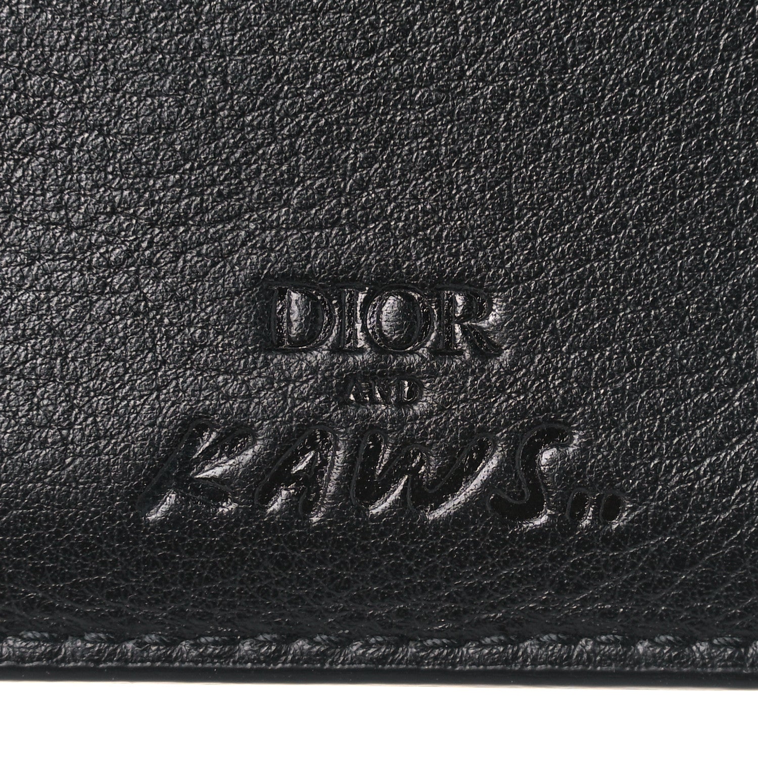 Christian Dior x KAWS Calfskin Bee Card Holder Yellow Black 6 of 6